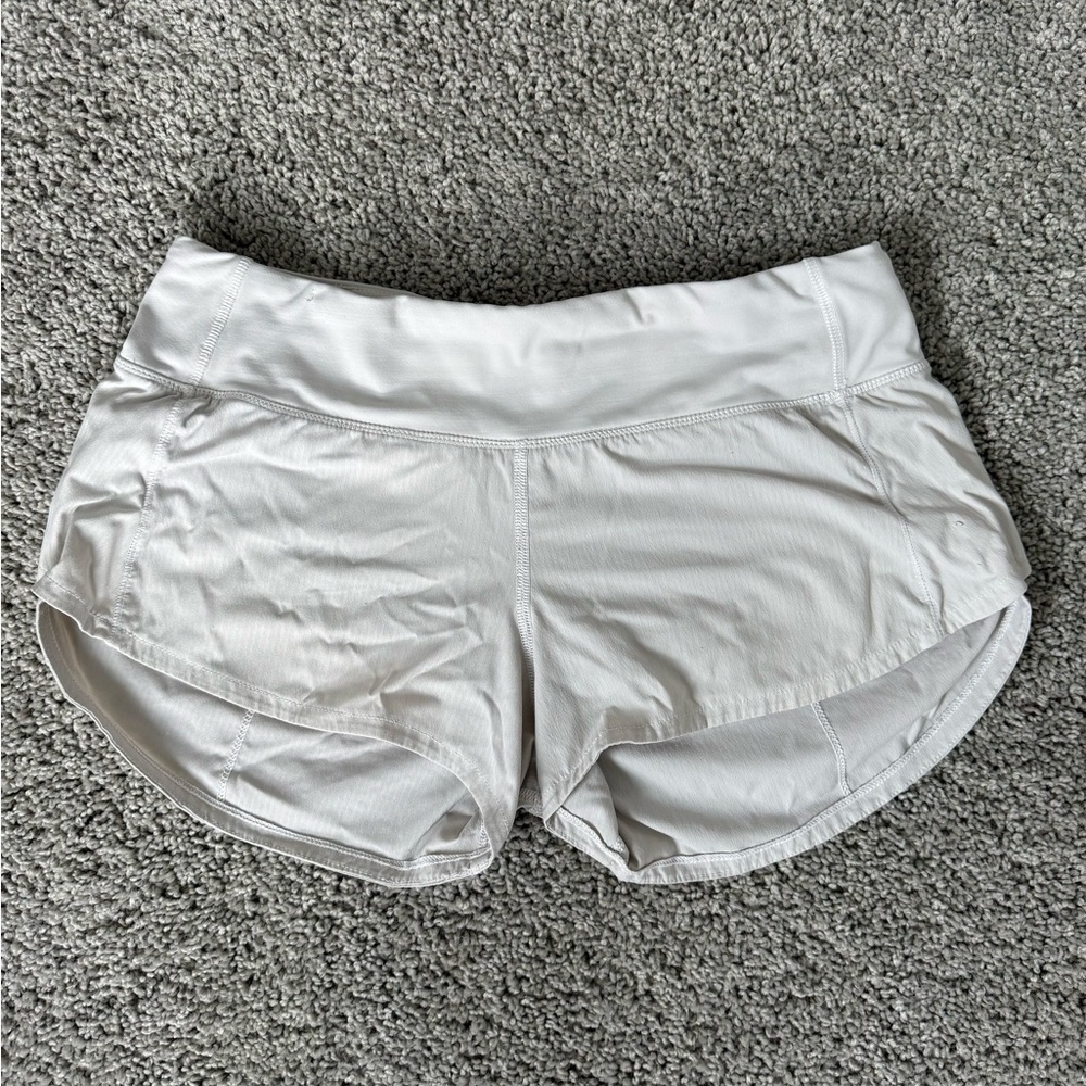 Lululemon Speed Up Shorts 2.5” White
